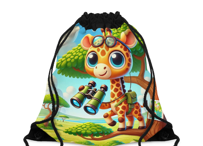 Giraffe Lookout Drawstring Bag