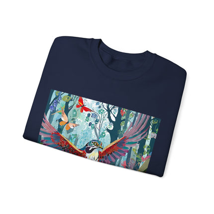 Colorful Raptor Unisex Heavy Blend™ Crewneck Sweatshirt
