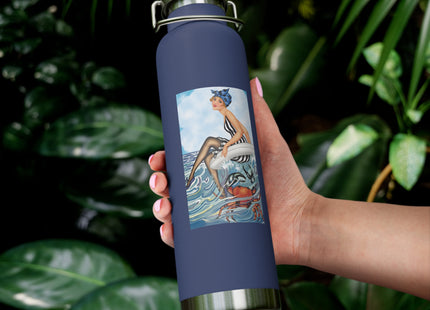 Playful Waves and Fashion Follies Copper Vacuum Insulated Bottle, 22oz