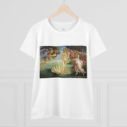 Birth of Venus by Sandro Botticelli Women's Midweight Cotton Tee