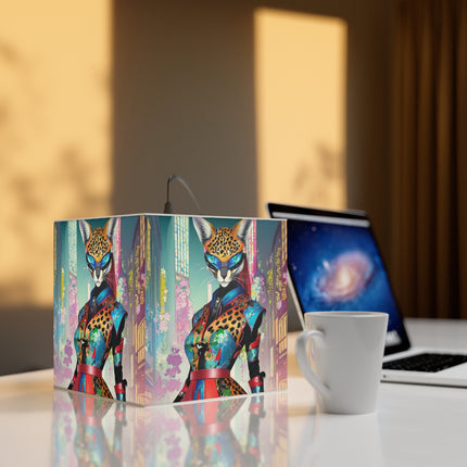 Cyber Cat Glamour Light Cube Lamp