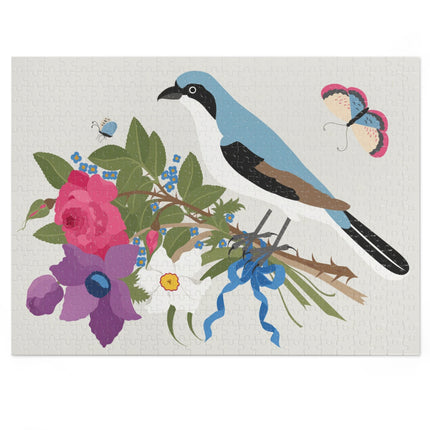 Bluebird & Butterfly Jigsaw Puzzle with Tin