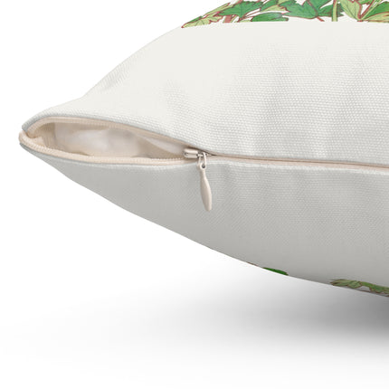 Aquilegia Flower by Tanigami Kônan Spun Polyester Square Pillow