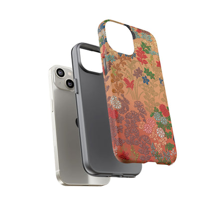 Ornamental Japanese Flower Pattern Phone Cases