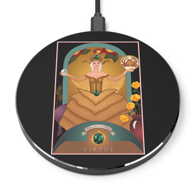June & Pearl, Alexandrite (from the Gem Series) by Sofia Chiostri Wireless Charger