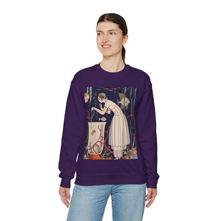 L'Etourdissant Petit Poisson (The Dazzling Little Fish) by George Barbier Heavy Blend™ Crewneck Sweatshirt