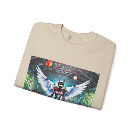 Samurai Robot Angels Unisex Heavy Blend™ Crewneck Sweatshirt