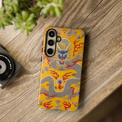 Majestic Dragon Regalia – Imperial 12-Symbol Robe Phone Cases