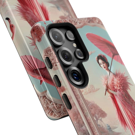 Petals, Porcelain, and Flamingos Phone Cases