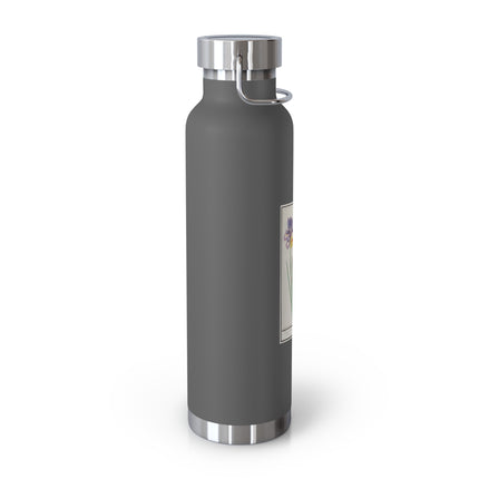 Iris, Iris sibirica by Anselmus Boëtius de Boodt Copper Vacuum Insulated Bottle, 22oz