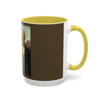 American Gothic by Grant Wood Colorful Mugs (11oz, 15oz)