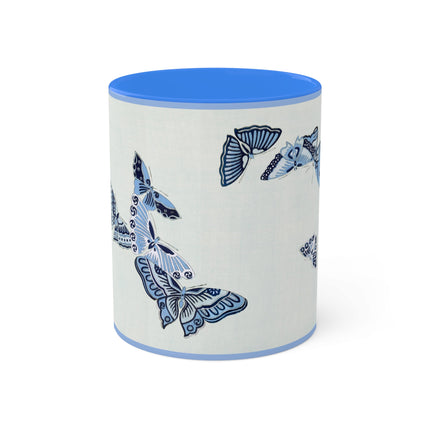 One Thousand Butterflies by Kamisaka Sekka Colorful Mugs, 11oz