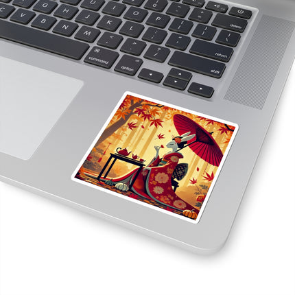 Theatrical Harvest Rabbit Kiss-Cut Stickers (4 Sizes)