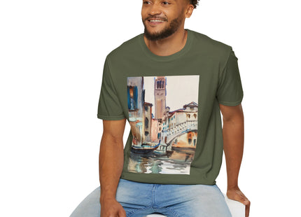 A Bridge and Campanile, Venice by John Singer Sargent Softstyle T-Shirt