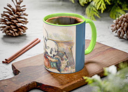 The Three Skulls by Paul Cézanne Colorful Mugs (11oz, 15oz)