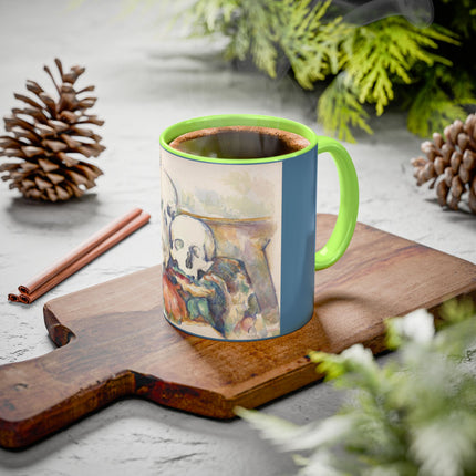 The Three Skulls by Paul Cézanne Colorful Mugs (11oz, 15oz)