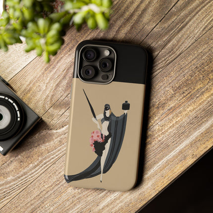 Dancer with Ink & Blossoms Phone Case – Elegant Grace & Artistic Poise