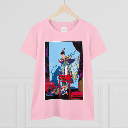 A Visual Journey by Umberto Brunelleschi Women's Midweight Cotton Tee