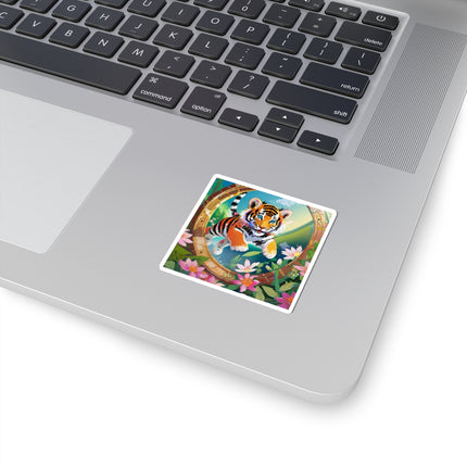 Majestic Tiger Cub Kiss-Cut Stickers (4 Sizes)