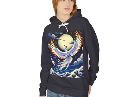 Majestic White Crane Hoodie