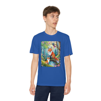 Mischievous Fox Youth Competitor Tee – Forest Fun & Whimsical Adventure
