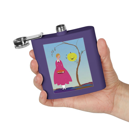 Apple Pie Day Stainless Steel Flask – Sweet Storybook Charm & Gentle Innocence