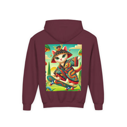 Dragon Dance on Wheels Youth Hooded Sweatshirt – Bold Motion & Fearless Style