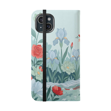🌹💌 The Secret Rose Garden Courtship Flip Case – Art Deco Floral Romance