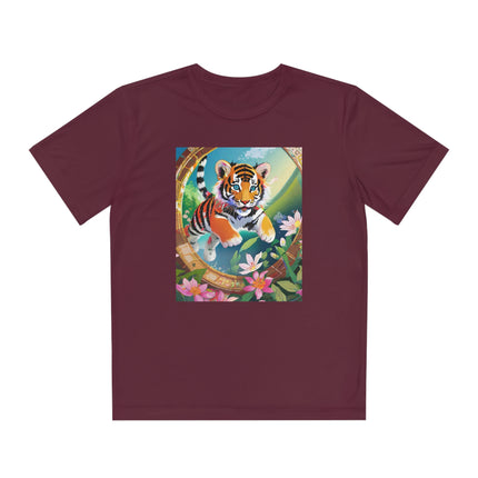 Majestic Tiger Cub Youth Competitor Tee – Courage, Adventure & Fiery Spirit