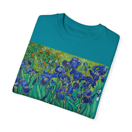 Irises by Van Gogh Unisex Garment-Dyed T-shirt
