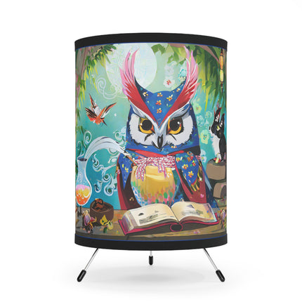 Owl's Magical Workshop Tripod Lamp