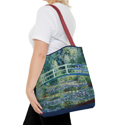 Water Lilies and Japanese Bridge by Claude Monet Tote Bag (AOP)