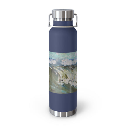 The Wave by Karl Hagemeister Copper Vacuum Insulated Bottle, 22oz