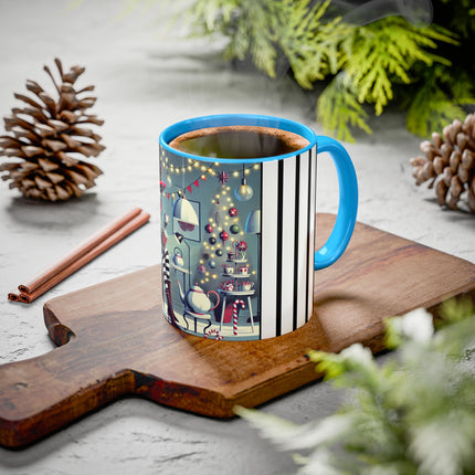 Whimsical Christmas Tea Party Colorful Mugs (11oz, 15oz)