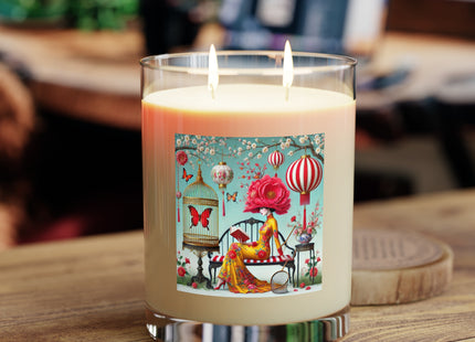 Reading In A Painted Garden Scented Candle - Full Glass, 11oz