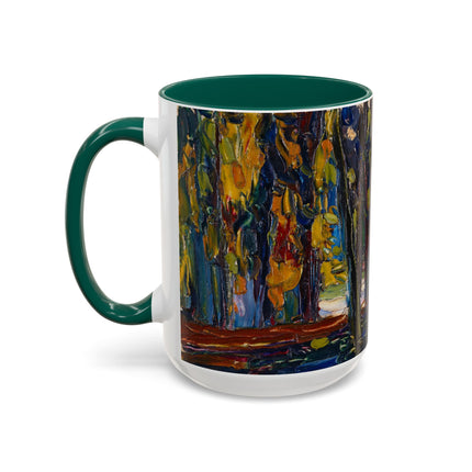 In the Park of St. Cloud by Wassily Kandinsky Colorful Mugs (11oz, 15oz)