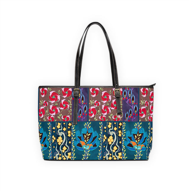 Floral Pattern by Emile-Alain Séguy PU Leather Shoulder Bag