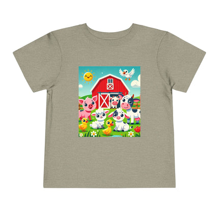 Happy Barnyard Morning Toddler Short Sleeve Tee