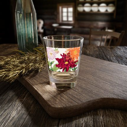 Dahlia Flower by Tanigami Kônan Shot Glass, 1.5oz