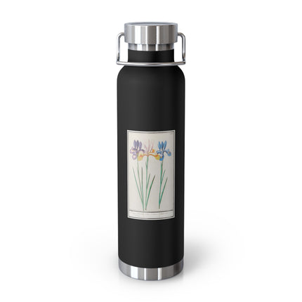 Iris, Iris sibirica by Anselmus Boëtius de Boodt Copper Vacuum Insulated Bottle, 22oz