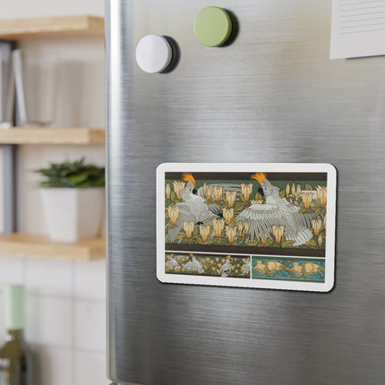 Cockatoos and Magnolia by Maurice Pillard Verneuil Die-Cut Magnets (5 Sizes)