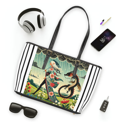 The Dragon Fairy’s Stride PU Leather Shoulder Bag