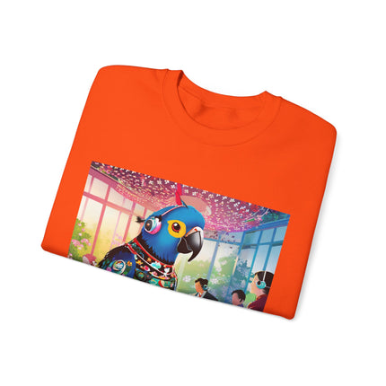 Parrot DJ Unisex Heavy Blend™ Crewneck Sweatshirt