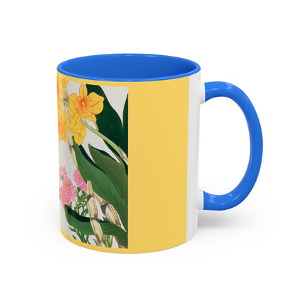 Golden Bow Orchid by Tanigami Kônan Colorful Mugs (11oz, 15oz)