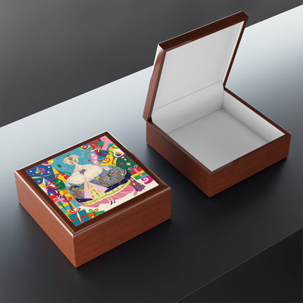 🎀✨ The Christmas Court Of Joy Jewelry Box – Art Deco Holiday Fantasy
