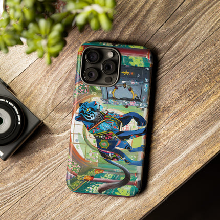 Cyber Panther's Hunt Phone Cases