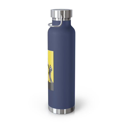 A Moment of Elegance: A Passionate Embrace Amidst Golden Splendor Copper Vacuum Insulated Bottle, 22oz