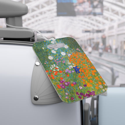 Cottage Garden by Gustav Klimt Luggage Tags
