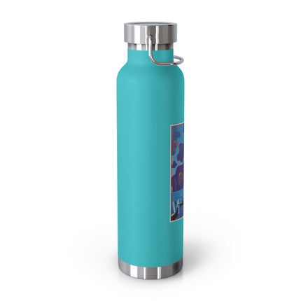 Fireworks in Venice by George Barbier Copper Vacuum Insulated Bottle, 22oz