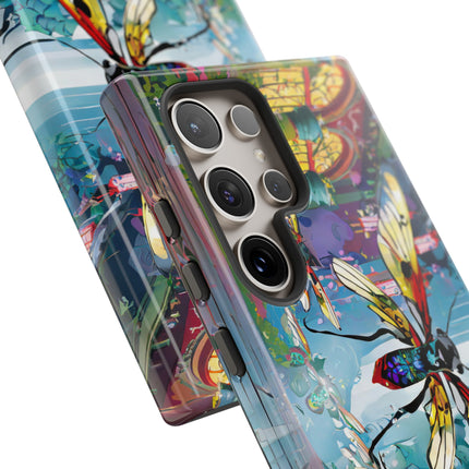 Neon Swarm Phone Cases